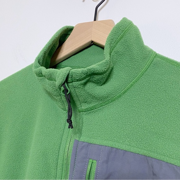 North Face Green Half Zip Pullover Fleece Sweater Medium - Picture 6 of 8